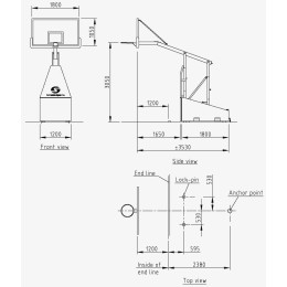 Стойка баскетбольная SAM 165 CLUB