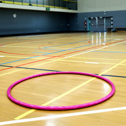 Обруч пластиковый спортивный 90см широкий